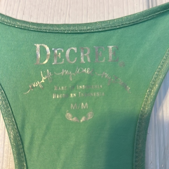 DECREE womens sparkly tank tops; size medium - Picture 4 of 7